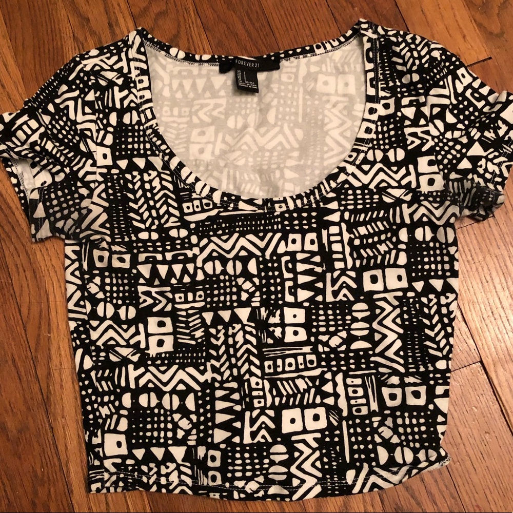 Tribal Crop Top 🖤